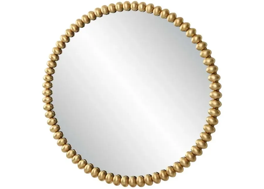 Uttermost Byzantine Gold Round Mirror-41