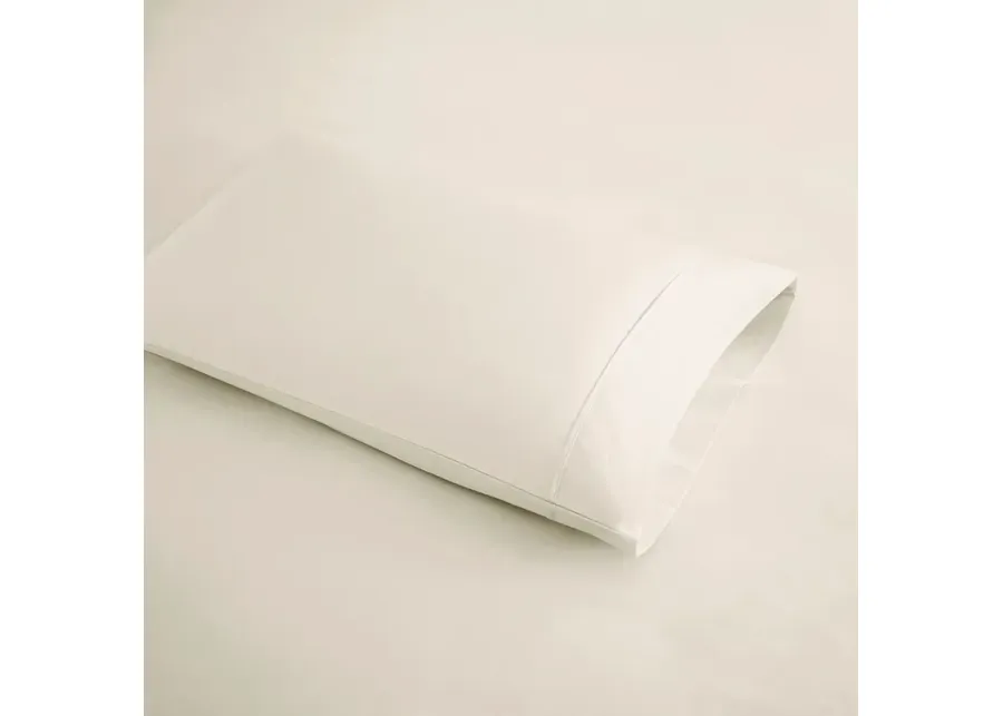 Olliix Beautyrest Queen Ivory 600 Thread Count Cooling Cotton Blend Sheet Set