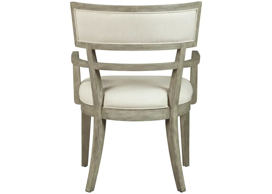 Hekman Dining Arm Chair Sandblasted Gray Finish Bedford Park-24.5