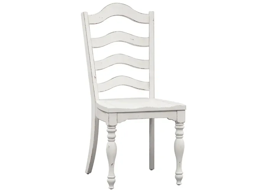 Liberty Furniture Magnolia Manor 3-Piece Antique White/Weathered Bark Dining Table Set-44