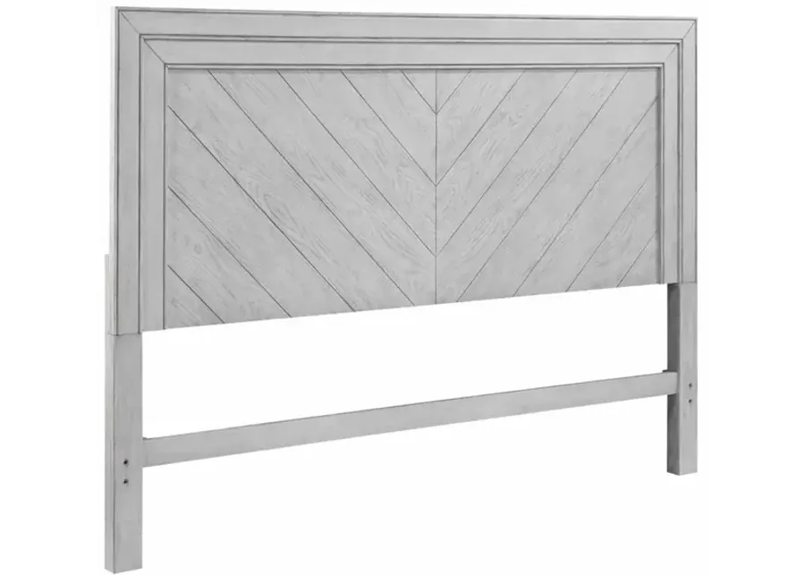 Steve Silver Montana Gray Chevron Pattern Queen Headboard-63