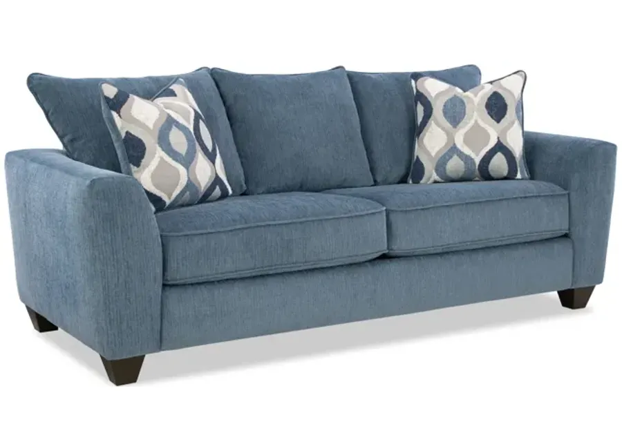 Monroe Queen Sleeper Sofa - Blue