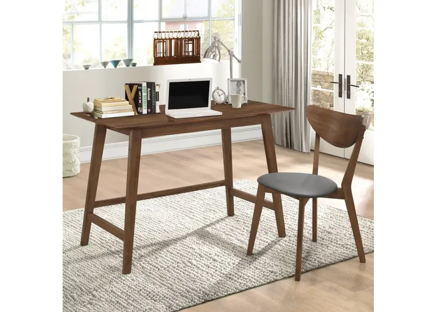 Coaster Karri 2-Piece Home Office Computer Desk & Chair Set Walnut-47.25