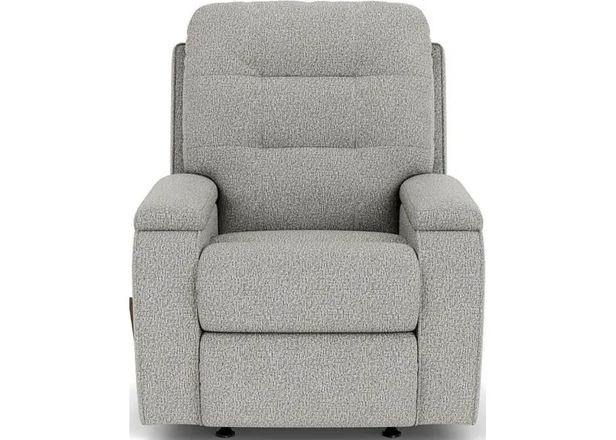 Flexsteel Kerrie Silver Spray Rocking Manual Recliner-35