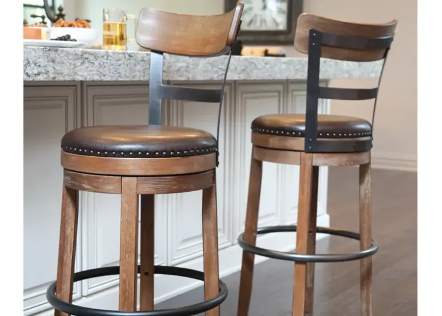 Ashley Pinnadel Light Brown Bar Stool-19.5