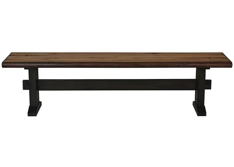 Coaster Bexley 90 Inch Live Edge Dining Table Natural Honey-90