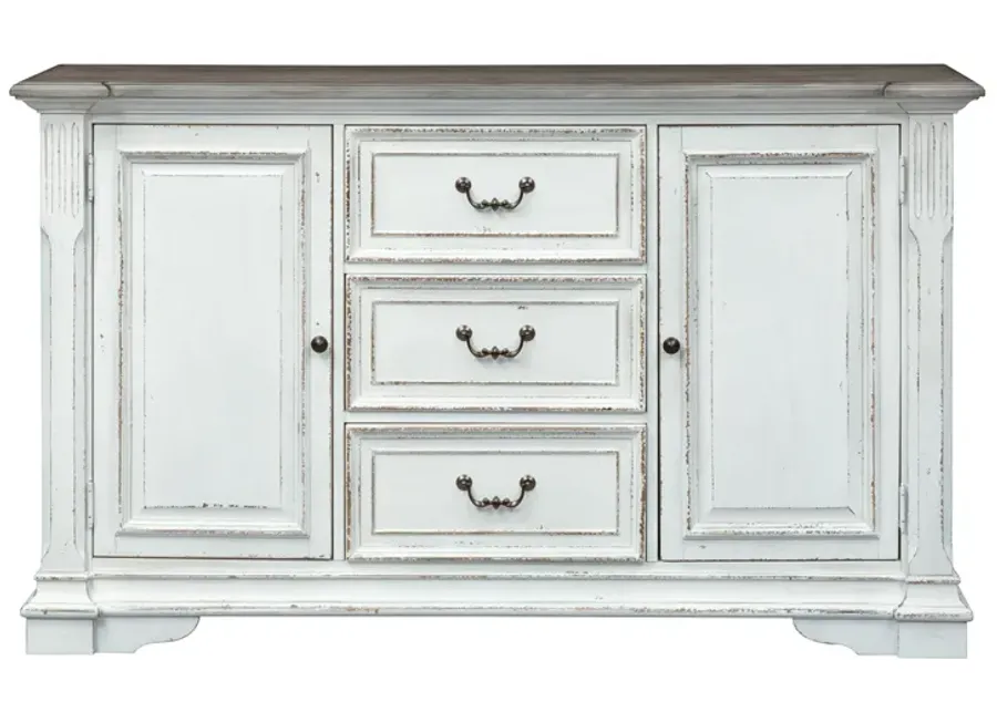 Liberty Furniture Abbey Park Antique White Buffet-66