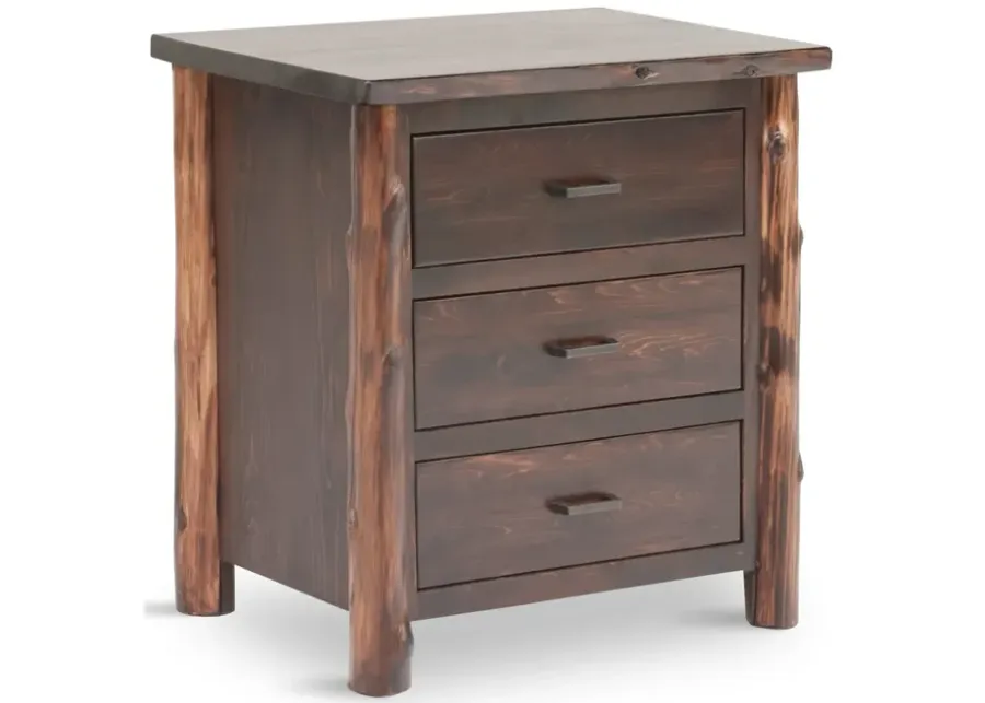 Modern Cedar 3 Drawer Nightstand