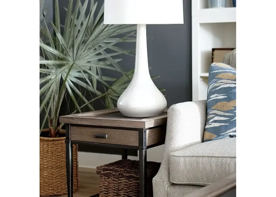 Hammary Rectangular Drawer End Table-22