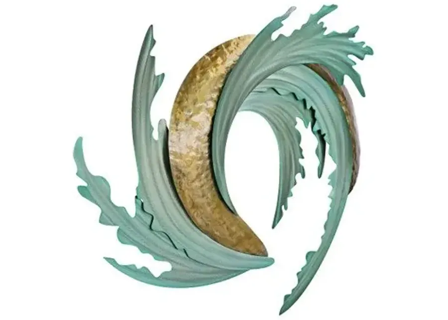 Copper Art Sea & Sand Abstract Metal Wall Art-35