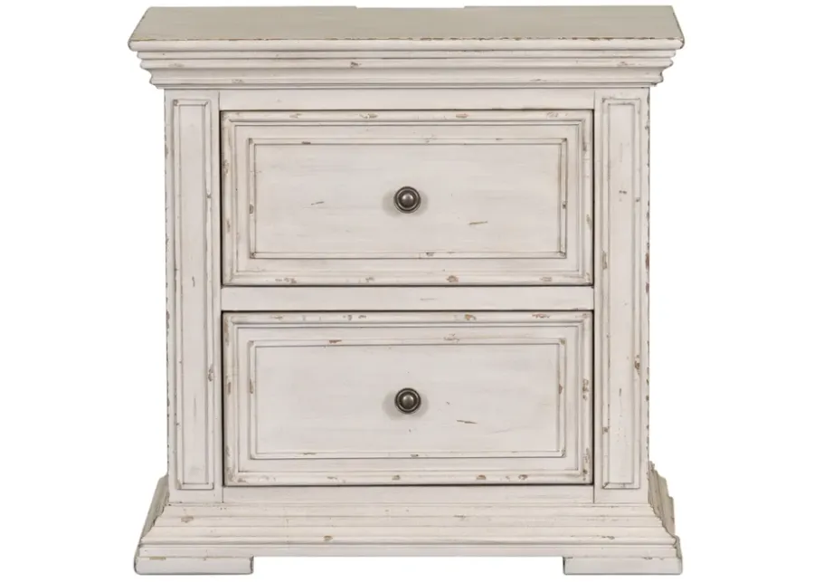 Liberty Furniture Big Valley Whitestone Bedside Chest-36