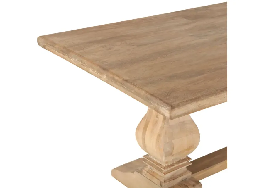 Home Trends Design San Rafael 72-Inch Rectangle Mango Wood Dining Table-72