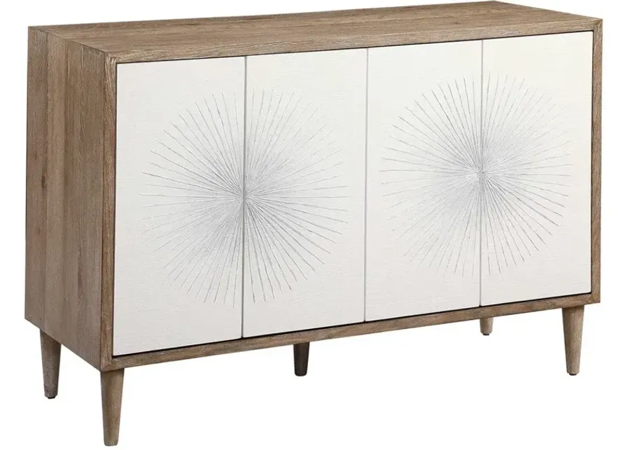 Uttermost Dani Matte White Accent Cabinet-48