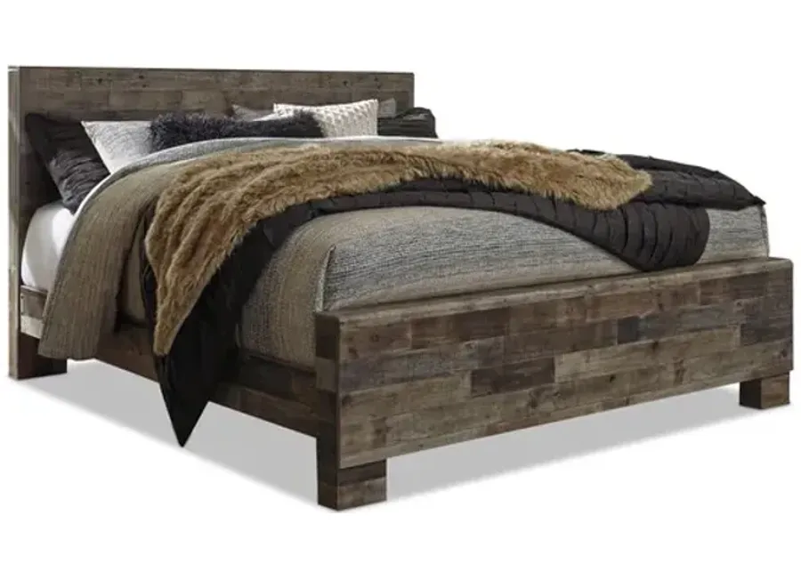 Dylan Panel King Bed - Grey