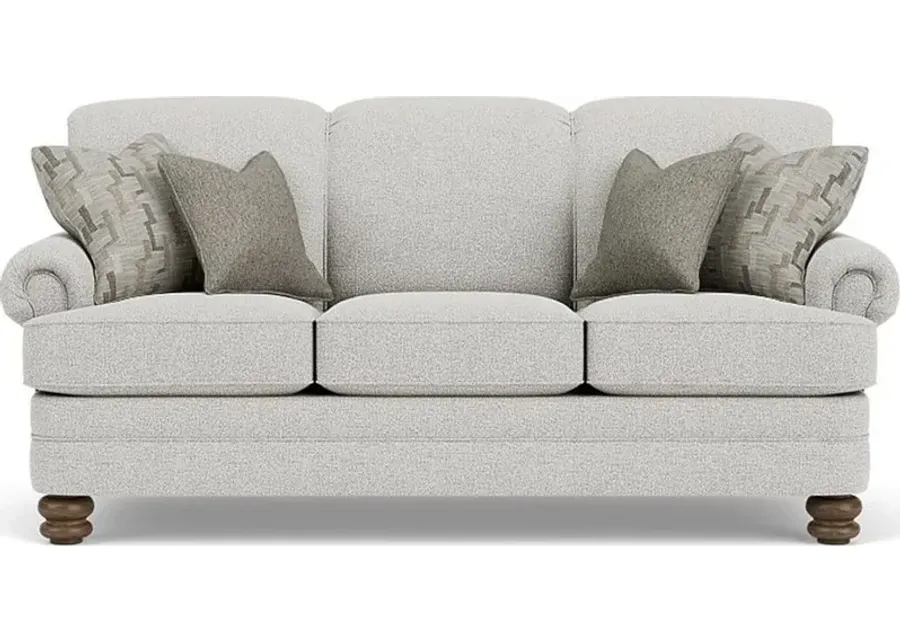 Flexsteel Bay Bridge Silver Glacier Sofa-85