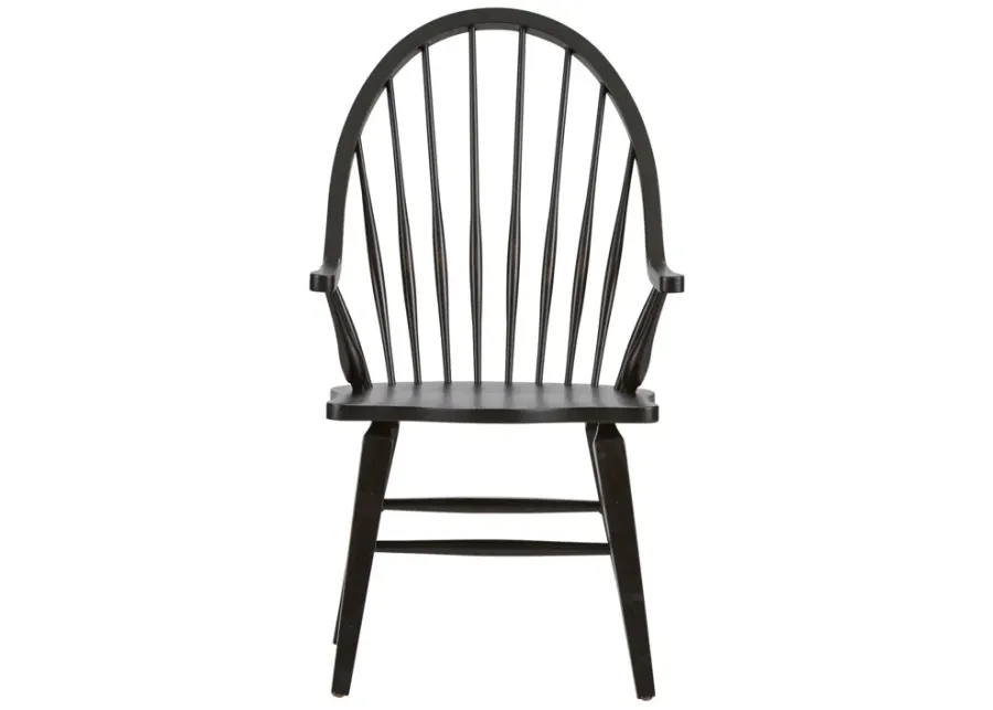 Liberty Furniture Hearthstone Black Arm Chair-24.5