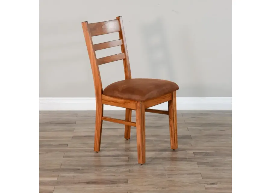 Sunny Designs Sedona Rustic Oak Ladderback Dining Chair with Cushioned Seat-20