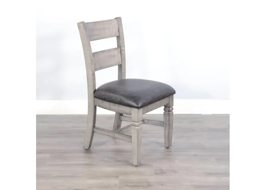 Sunny Designs Homestead Hills Tobacco Leaf & Alpine Grey Ladderback Dining Chair-20