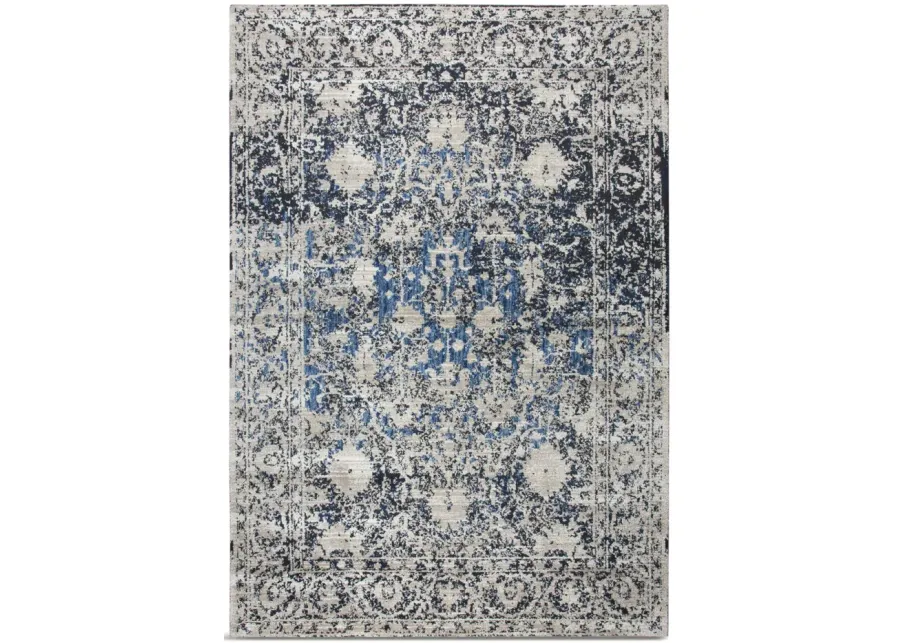 Panache Taupe Blue Area Rug - 9 10  X 12 6 