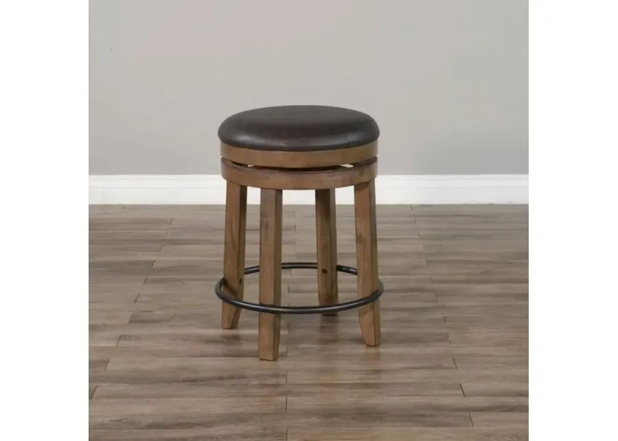 Sunny Designs Doe Valley Buckskin Swivel Stool-19