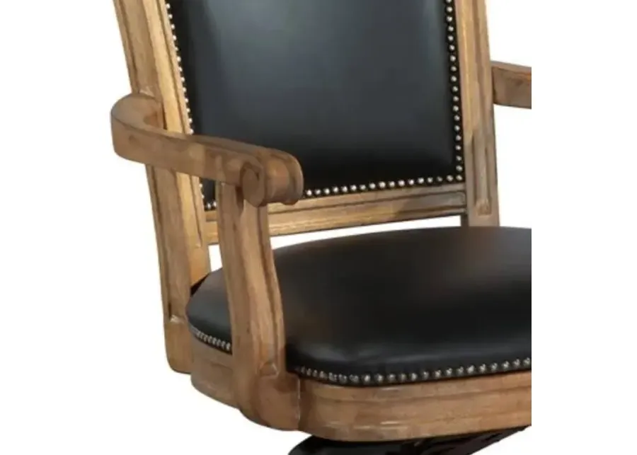Hekman Wellington Hall Black/Brown Desk Chair-25
