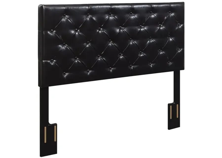 Steve Silver Kassel Chocolate Leatherette Queen Headboard-64.25