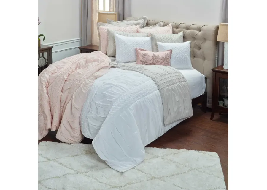 Rizzy Home Carly White 3-Piece Queen Quilt Set-90
