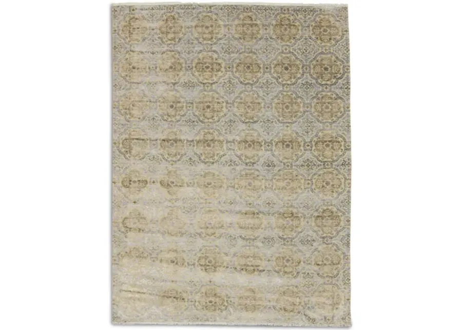 Hand Knotted Area Rug - 8 11  X 11 11 