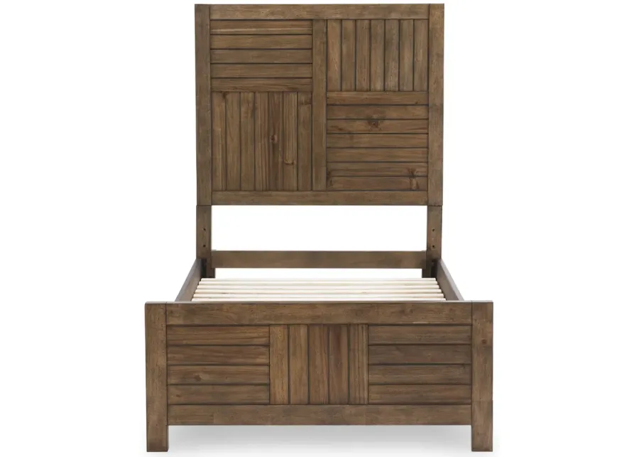 Legacy Classic Summer Camp Brown Panel Headboard Twin Brown Finish-2