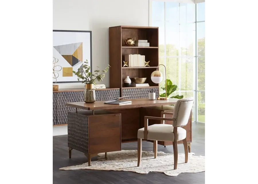 Home Trends Design Santa Cruz 66 Inch Two-Toned Office Desk-66