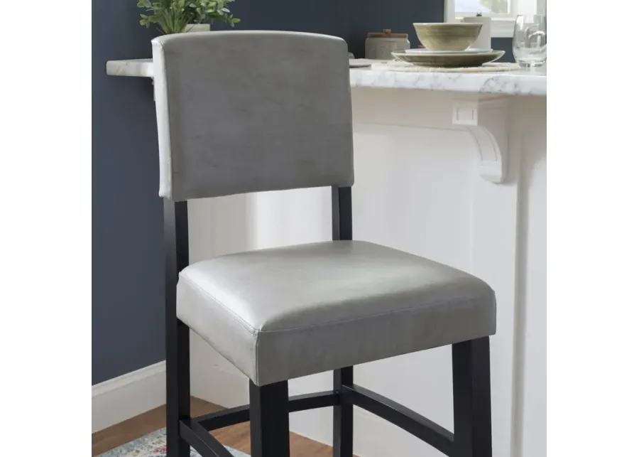 Linon Monaco Bar Stool Gray-18