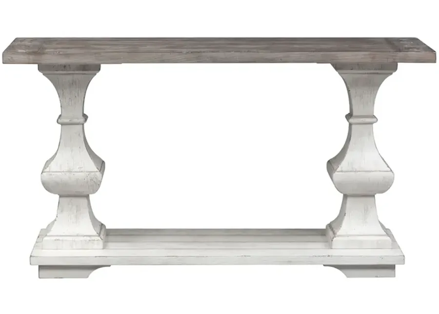 Liberty Furniture Sedona Two-Tone Sofa Table-54