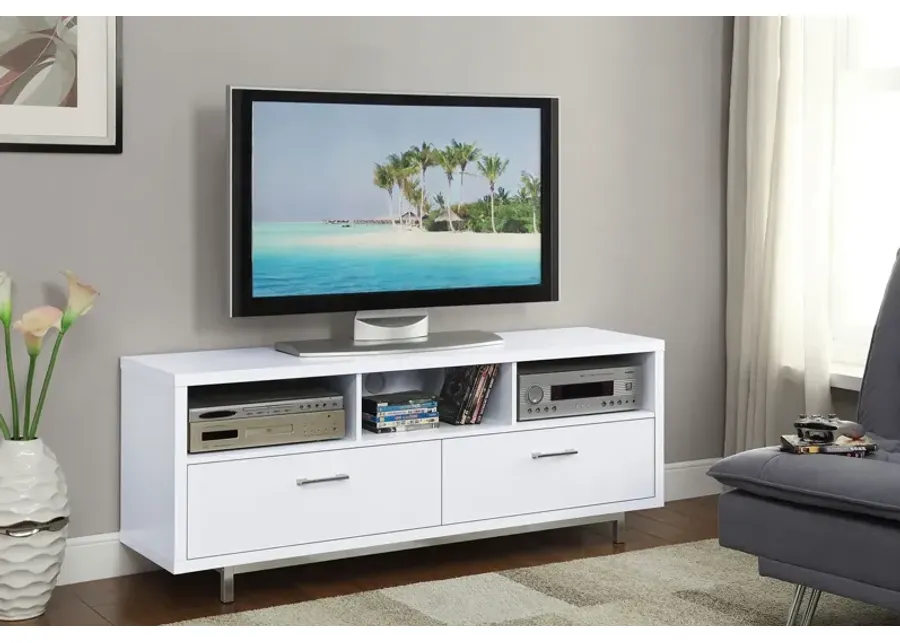Coaster Casey 2-Drawer Engineered Wood 60 Inch TV Stand White-60