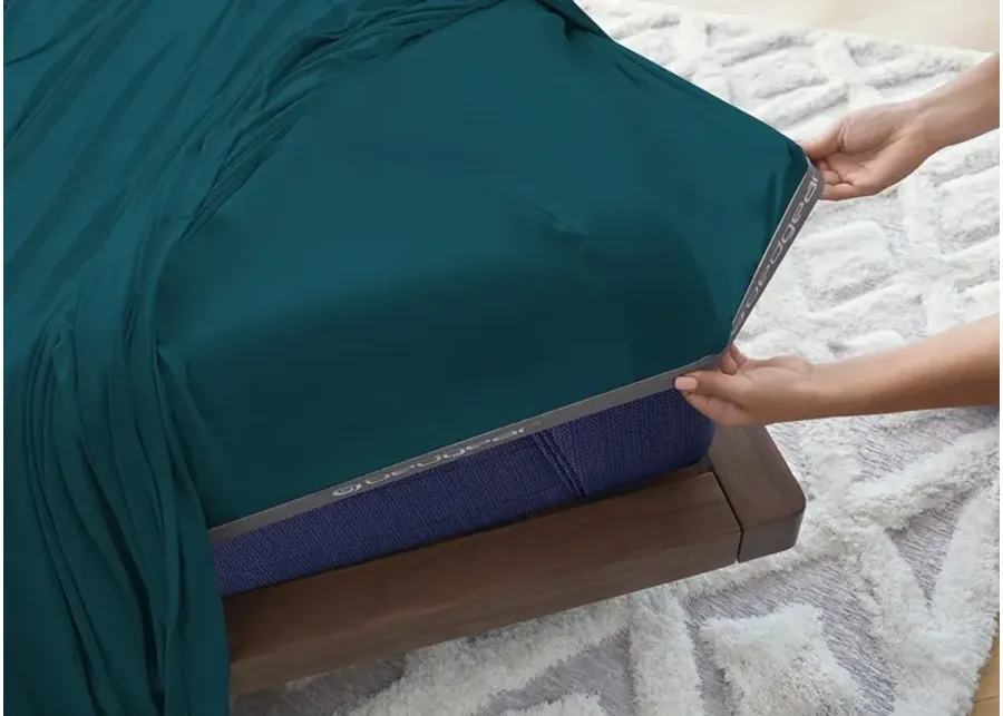Bedgear Split King Deep Teal Hyper Cotton Sheet Set-80