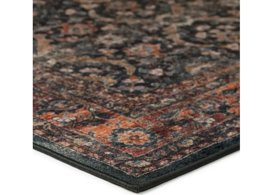 Dalyn Time-Worn Tapestry Charcoal & Copper Medallion 5'X8' Area Rug-90