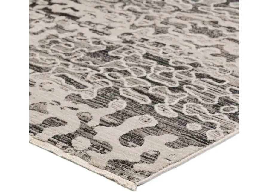 Dalyn Abstract Animal Print Illusion 5'X8' Rug in Monochrome Palette-92