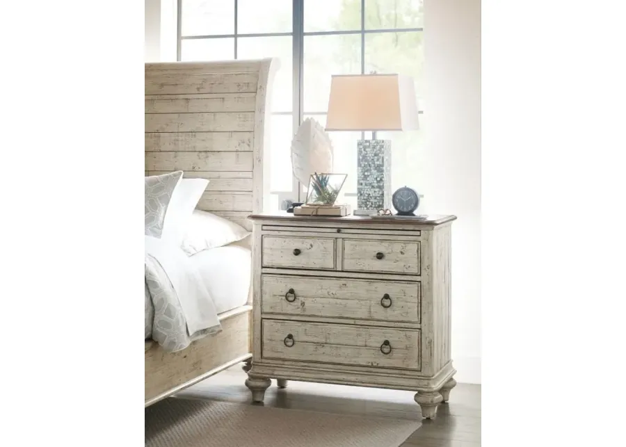 Kincaid Weatherford Cornsilk Baldwin 3-Drawer Bachelor Chest-36