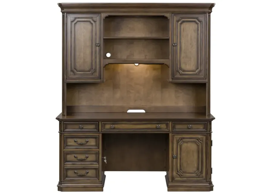 Liberty Furniture Amelia Antique Toffee Junior Executive Credenza-67