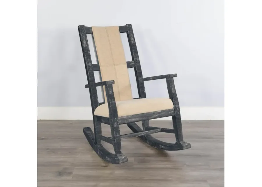 Sunny Designs Marina Black Sand Rocker Cushioned Seat & Back-26