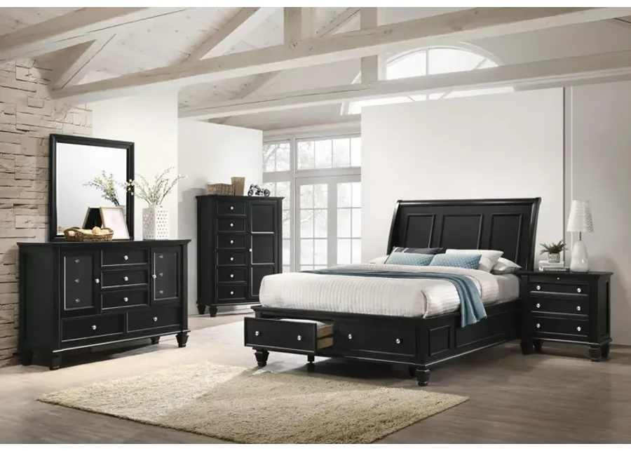 Coaster Sandy Beach 5-Drawer Bedroom Chest Black-36.25