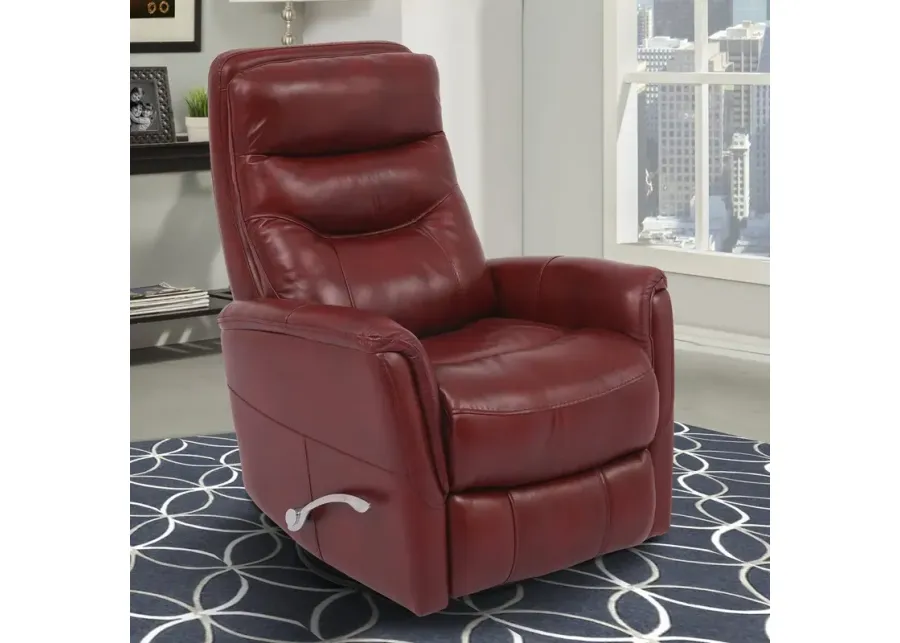 Parker House Gemini Collection Glider Recliner in Rouge-31