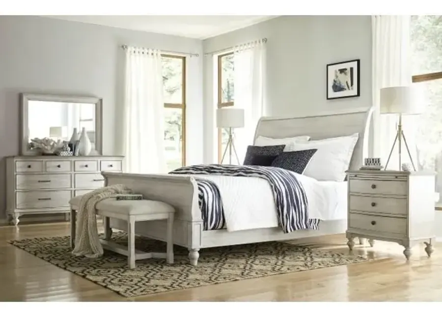 American Drew Litchfield Sun Washed Clayton Upholstered Bench-57