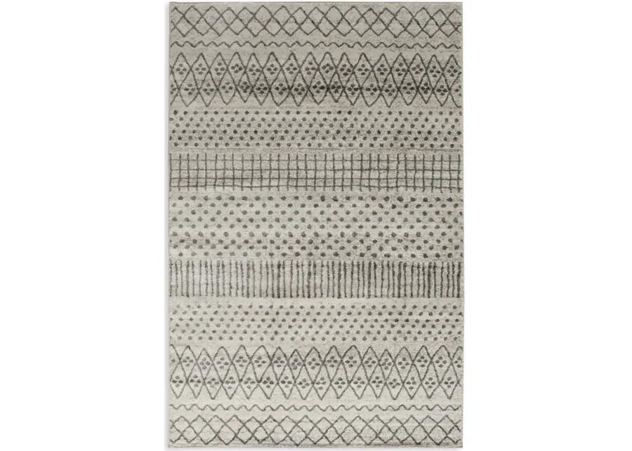 Corso Azzurro Alvis Birch Sterling Area Rug - 6 6  X 9 6 