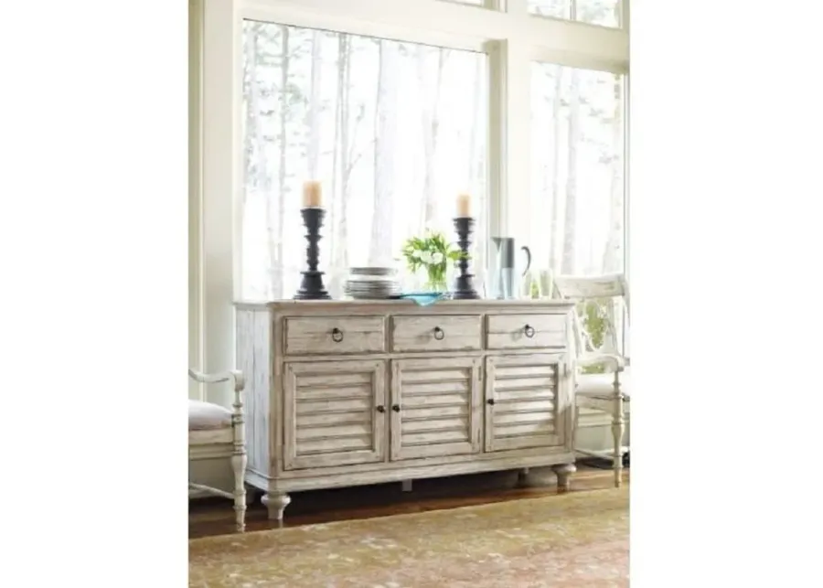 Kincaid Weatherford Cornsilk Hastings 3-Drawer 3-Door Buffet-58