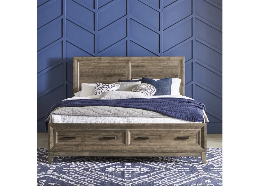 Liberty Furniture Complete King Bedroom Set Storage Bed, Dresser & Mirror Ridgecrest-79