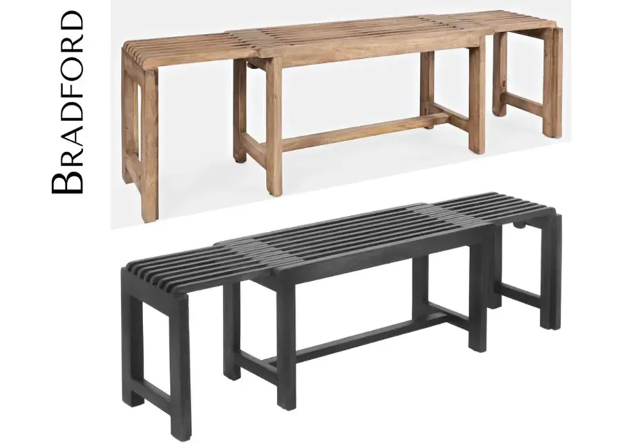 Jofran Bradford Extendable Bench Grey-35