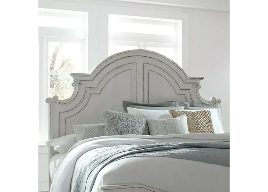 Liberty Furniture Magnolia Manor Antique White King Panel Headboard-82.5