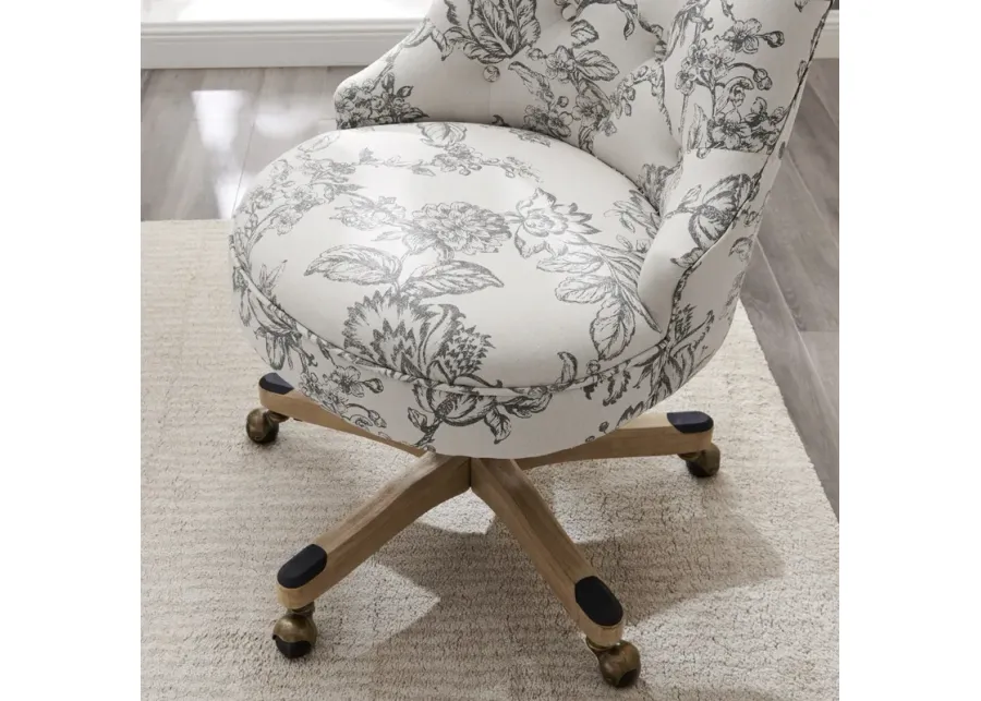 Linon Sinclair Floral Home Office Desk Chair-27
