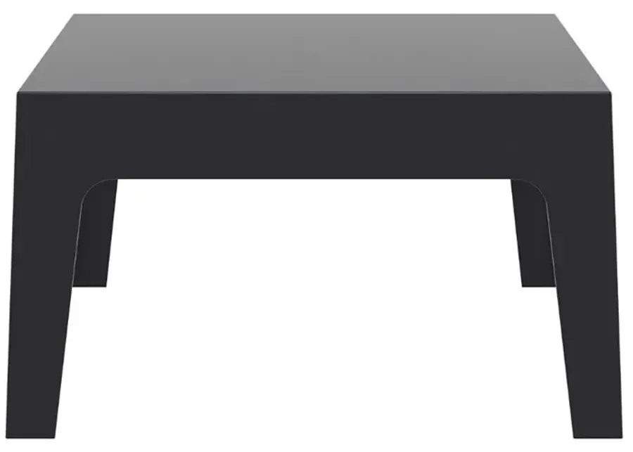 Compamia Box Resin Outdoor Coffee Table Black