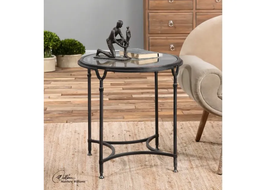 Uttermost Samson Aged Black Side Table-24